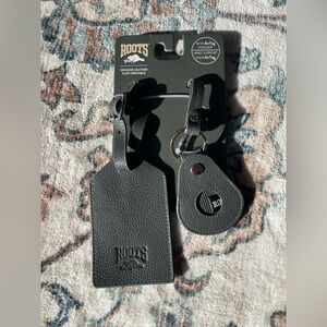 Roots Genuine Leather Grey Travel Accessories